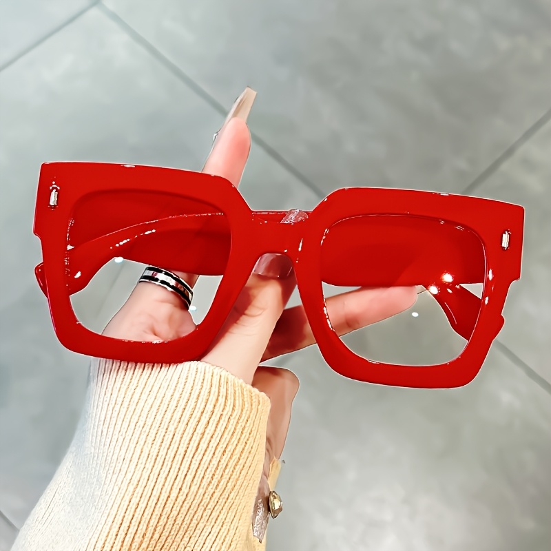 Fashionable Square Frame Clear Lens Glasses - Stylish Decorative Computer Glasses For Men And Women - Perfect For Daily Wear