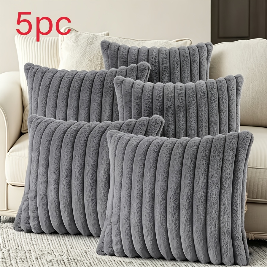 TEMU Juego de 4/5 fundas de cojín para sofá, 45 x , juego de 4/5 piezas, cojines decorativos de estilo bohemio , adecuados para , sofá, cama,