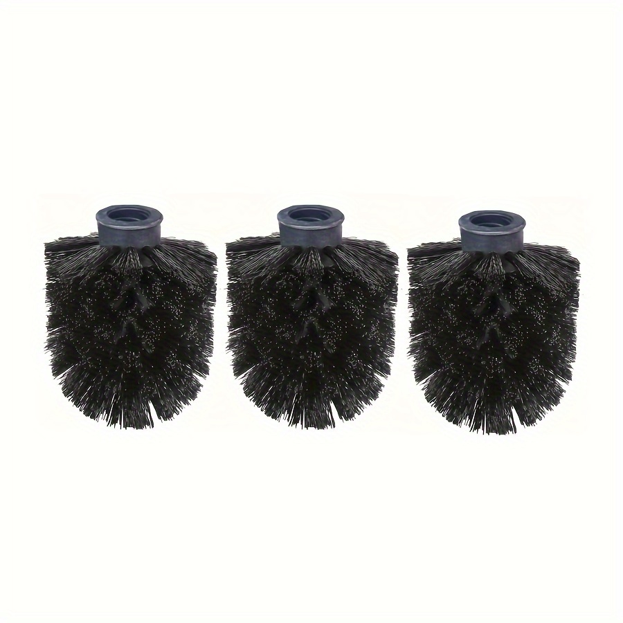 3/6/11pcs Toilet Bowl Brush, Duty Toilet Brush With Plastic Handle For Bathrooms, Detachable Brush Head And Handle, Reusable, Black