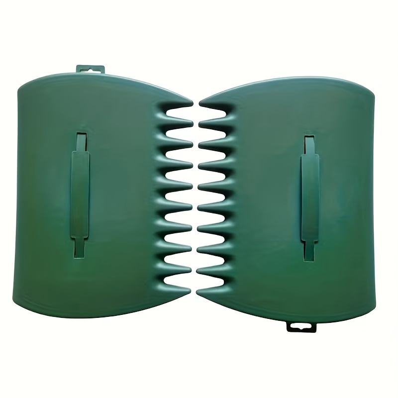 TEMU [heavy-duty Gardening Shovel] 1 Set/2pcs Leaf Shovel Hand Rake And Collector - Durable Large Plastic Gardening Grabber For Picking Up Leaves,