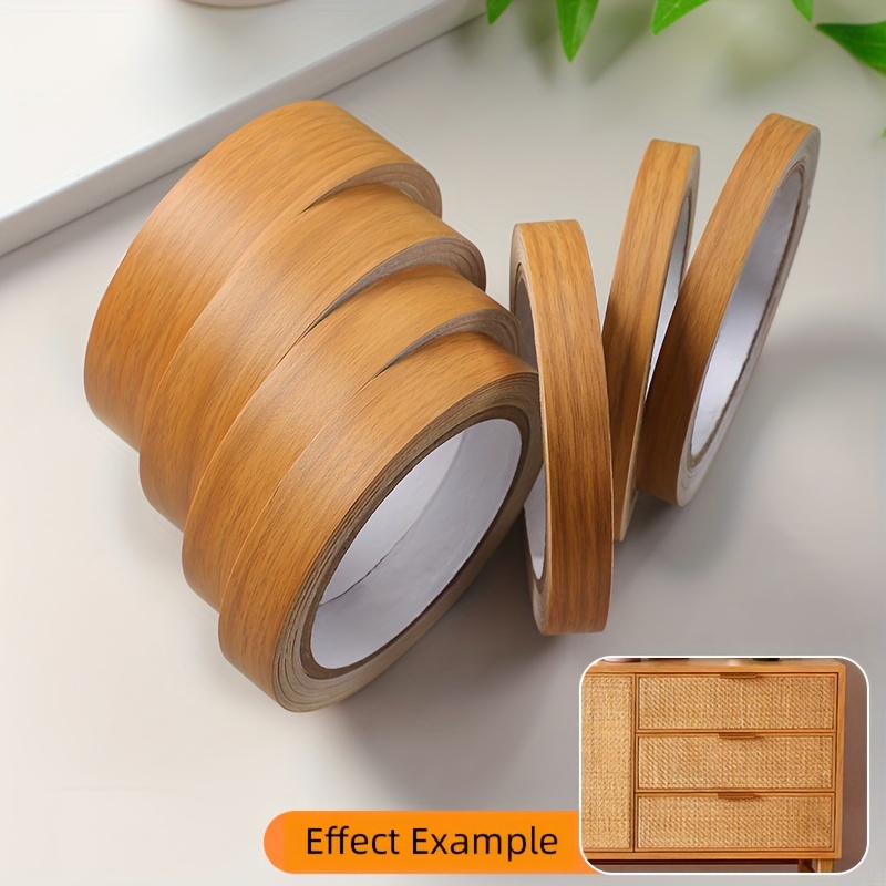 Thickened Light Brown Basswood Self-adhesive Ceiling Roof Line Cabinet Door Cabinet Cabinet Decoration Edge Banding Sticker