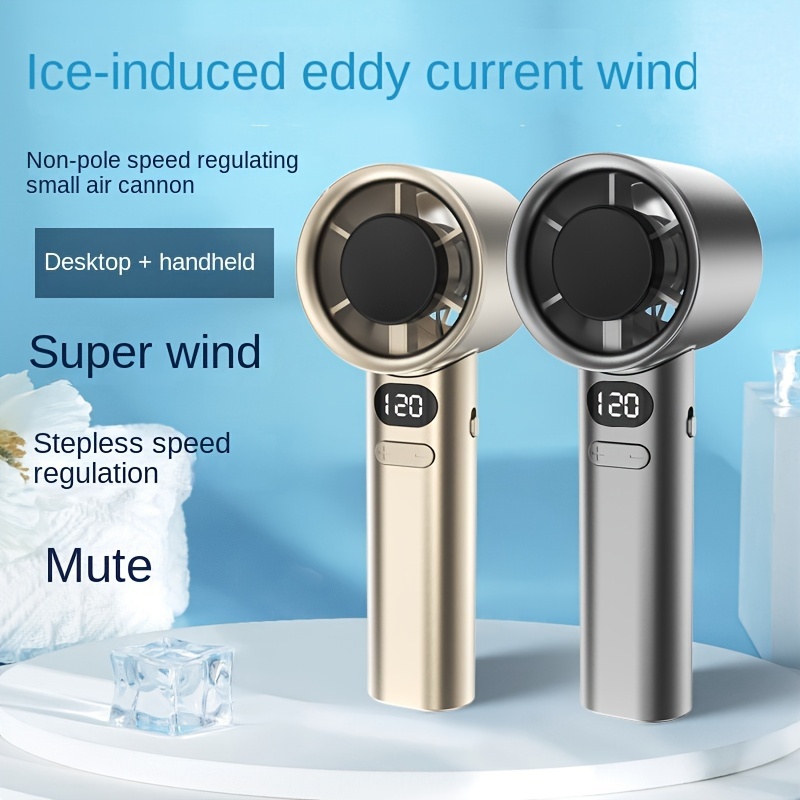 

M11 Continuously Variable Speed Fan, 120-gears Speed Control, Digital Display, Used For Indoor/outdoor, Portable Muted Handheld Fans, Suitable For All Age Groups