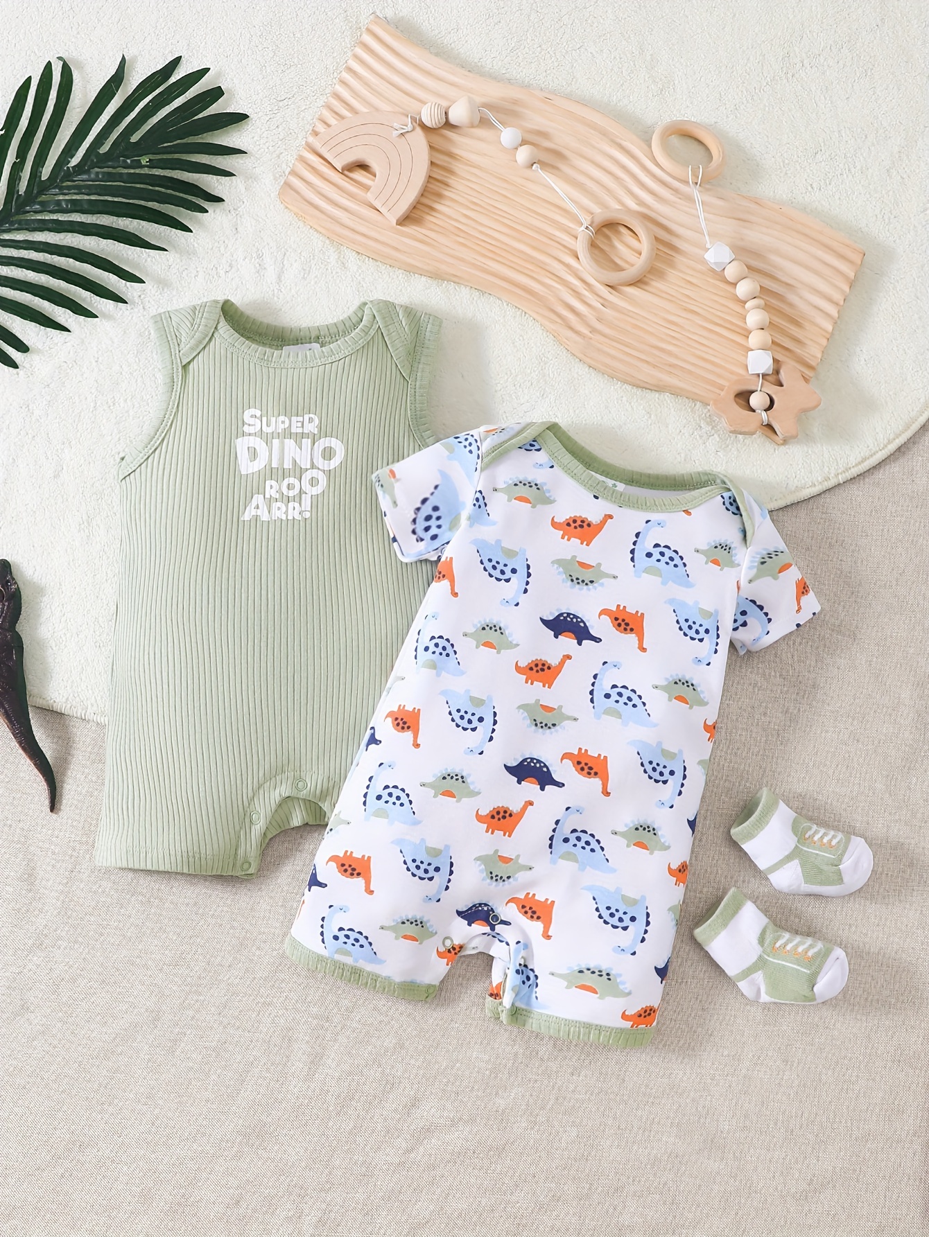 conjunto ropa bebé temática dinosaurios body algodón Temu Colombia