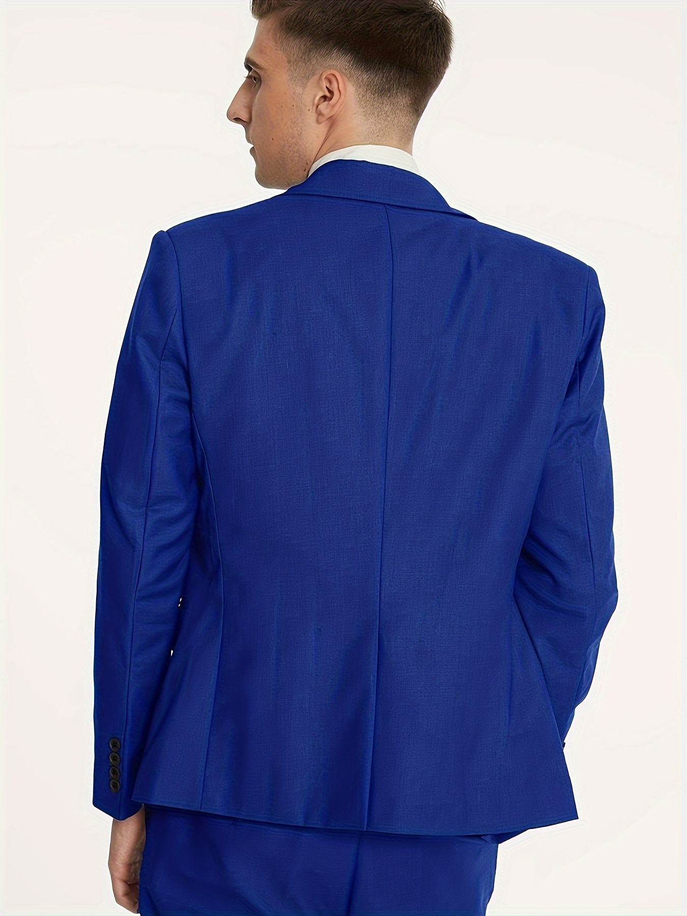Royal Blue double breasted Pant Suit