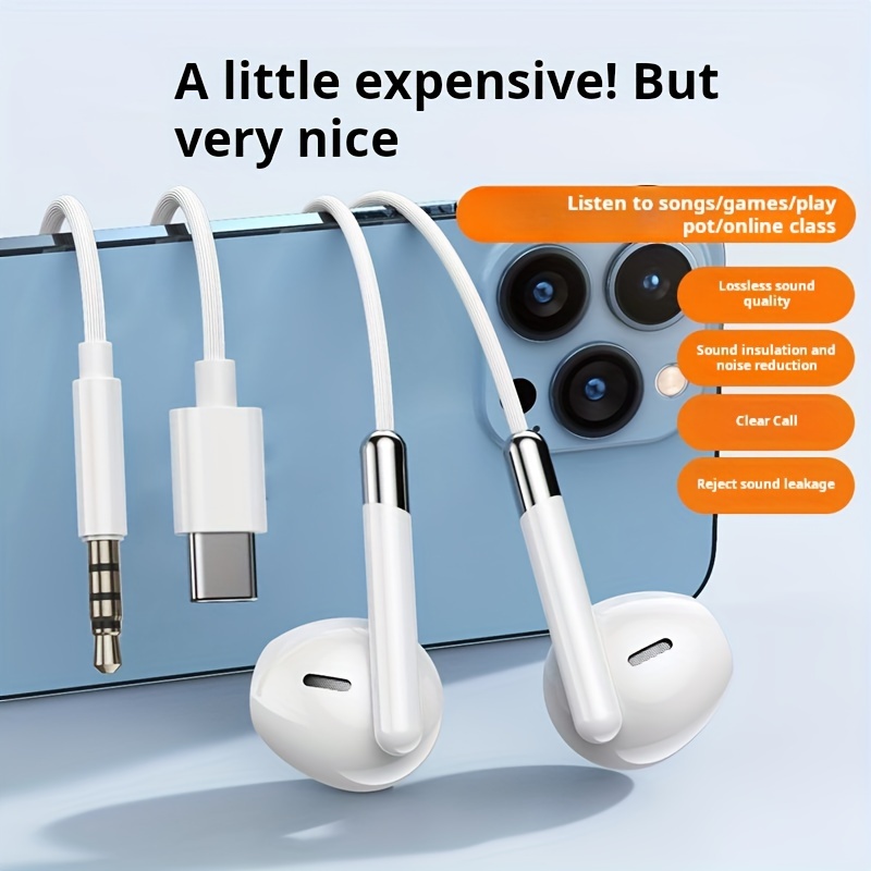 

- -in-ear Earbud Headphones Volume - Plastic - , , , For Tablets And , Non-waterproof, Adult, No Battery Needed, 3.5mm & -c