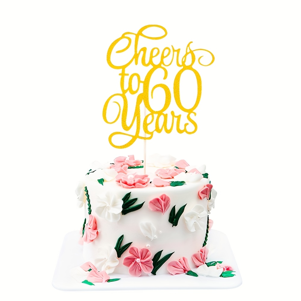 Topper Torta Compleanno Numero 70 Con Strass - Decorazione Elegante Per 70° Anniversario - Foto 4