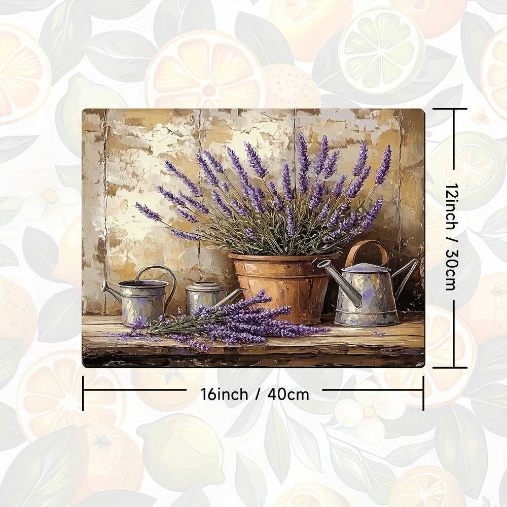 TEMU 1pc, Protective Mat For Washer And Dryer Covers, Dish Drying Mat In Lavender, Ideal For Acrylic Painting, Decorating Home Kitchens And Laundry