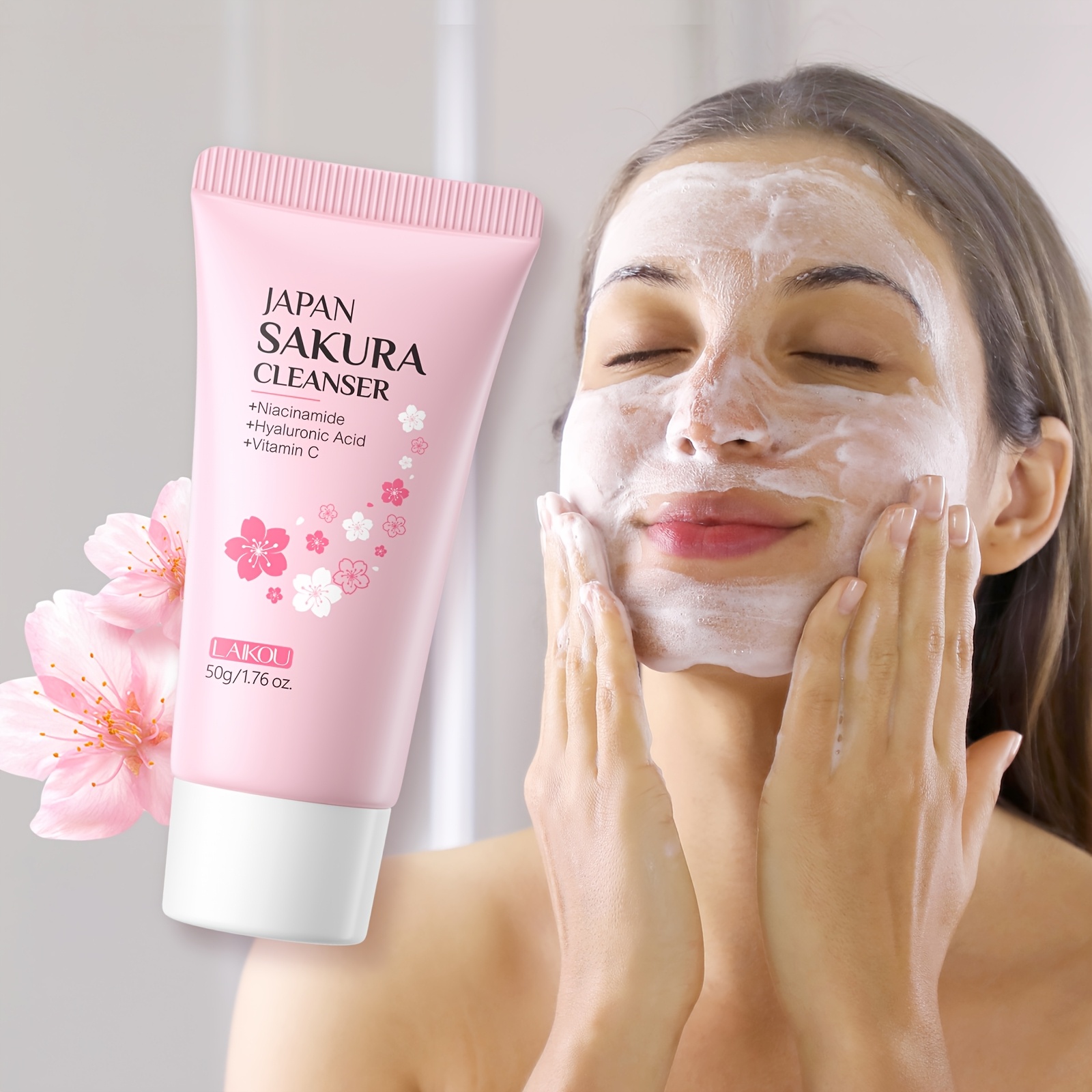 japan sakura skincare set 5pcs travel kit cleanser - Temu