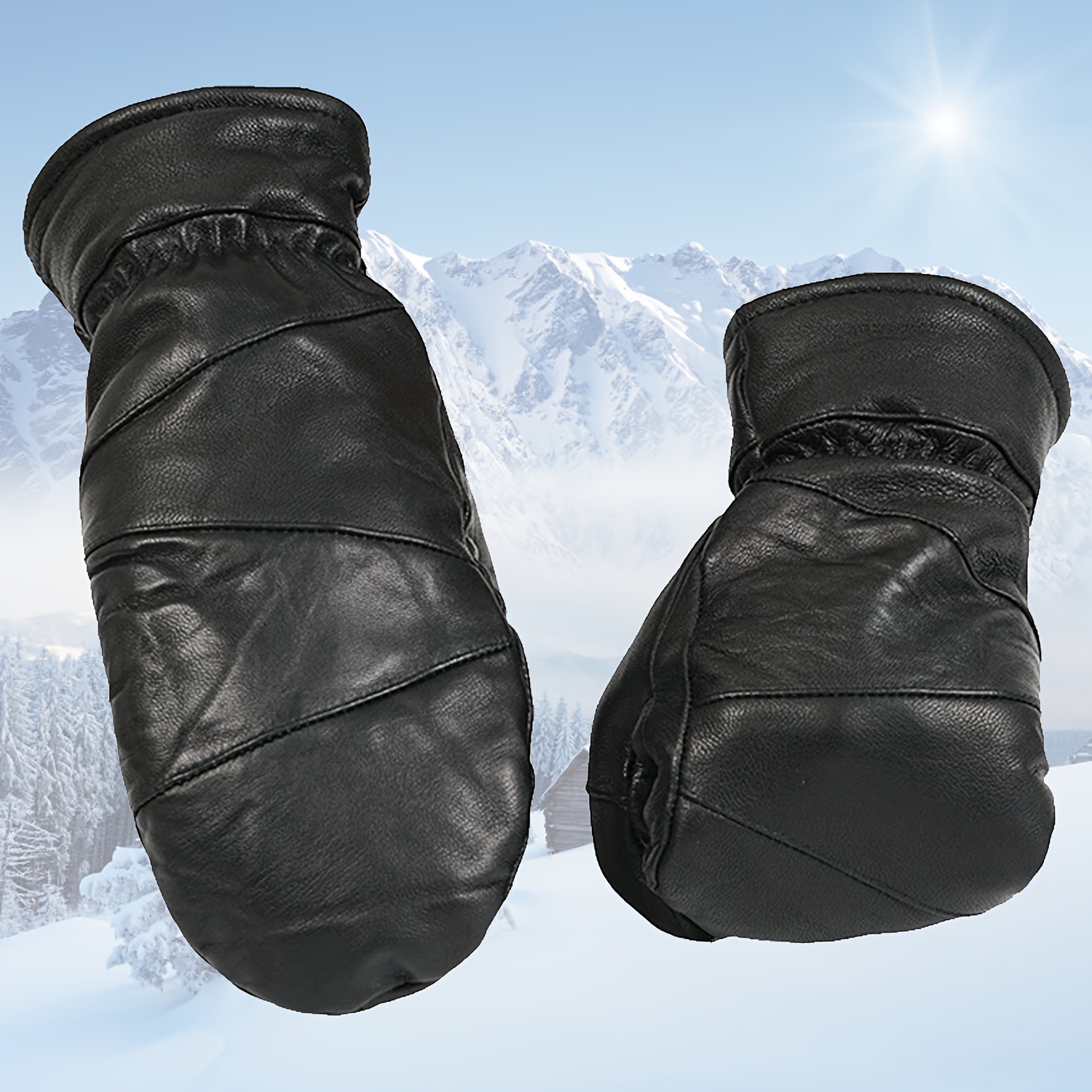 

Ski Gloves, Thickened Gloves, Washable, Non-dry , , Non-woven (pvc/ / Fur), Sheepskin