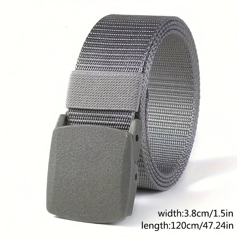 Automatic Buckle Men's Nylon Belts 3 Pack