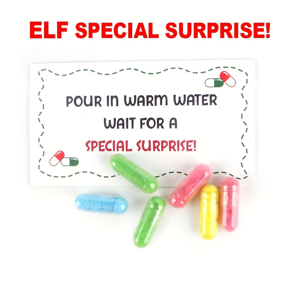 

Capsules Elf Props, Bgodpn Decorative Expanding Mini Capsule Toys For Christmas, , Easter - No Electricity Needed, Plastic Party Supplies For Holiday Elf And Accessories