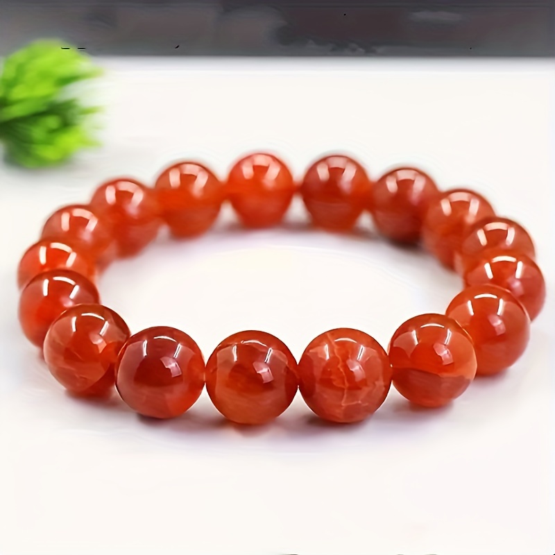 TEMU 1pc Agate Pattern Bracelet, Charm Jewelry Gift For Couple Men Women