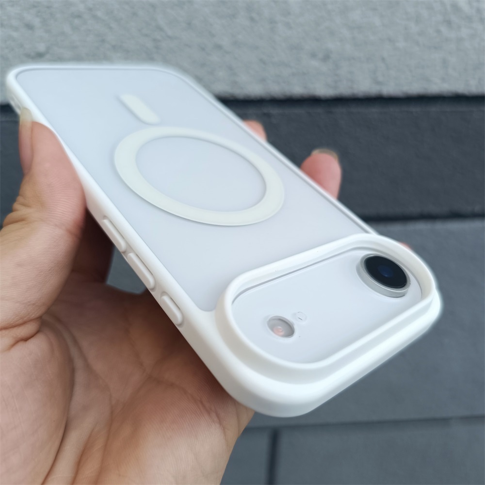 TEMU magnética para iPhone 17 Air con panel trasero transparente, diseño , elegante, minimalista y duradero