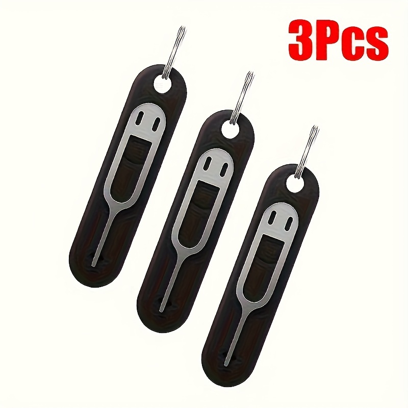 Image of 3pcs Silicone Sim Card Ejection Tool Mobile Phone Card Removal Needle Universal Portable Anti-loss Card Removal Needle Sim Card Top Needle Extended Card Removal Needle