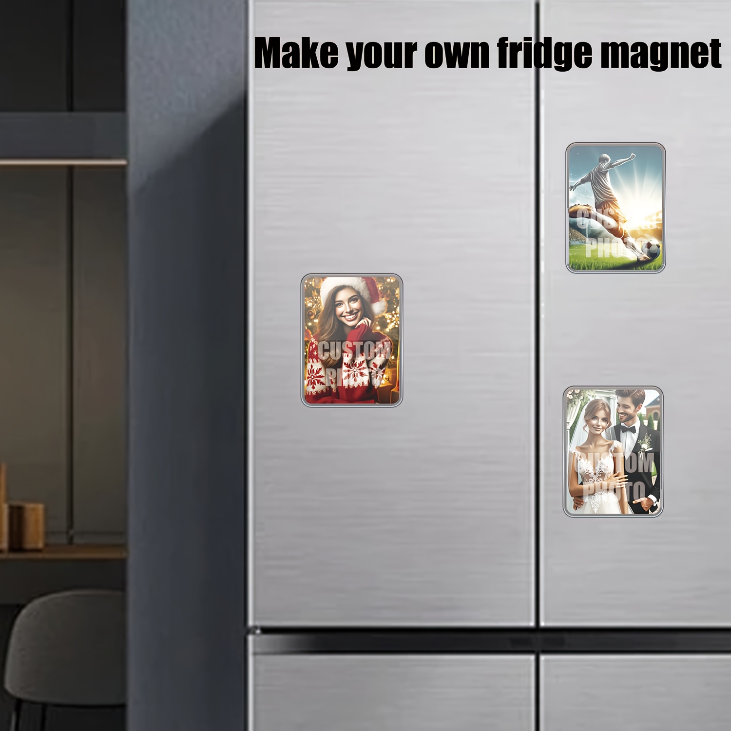 

Handmade Acrylic Fridge Magnet – Personalized Photo Customization, Versatile Wall-mount Utility Hook, Fashion Style Display, Unique Handcrafted Decor, Ideal For Family & Friends Gifts