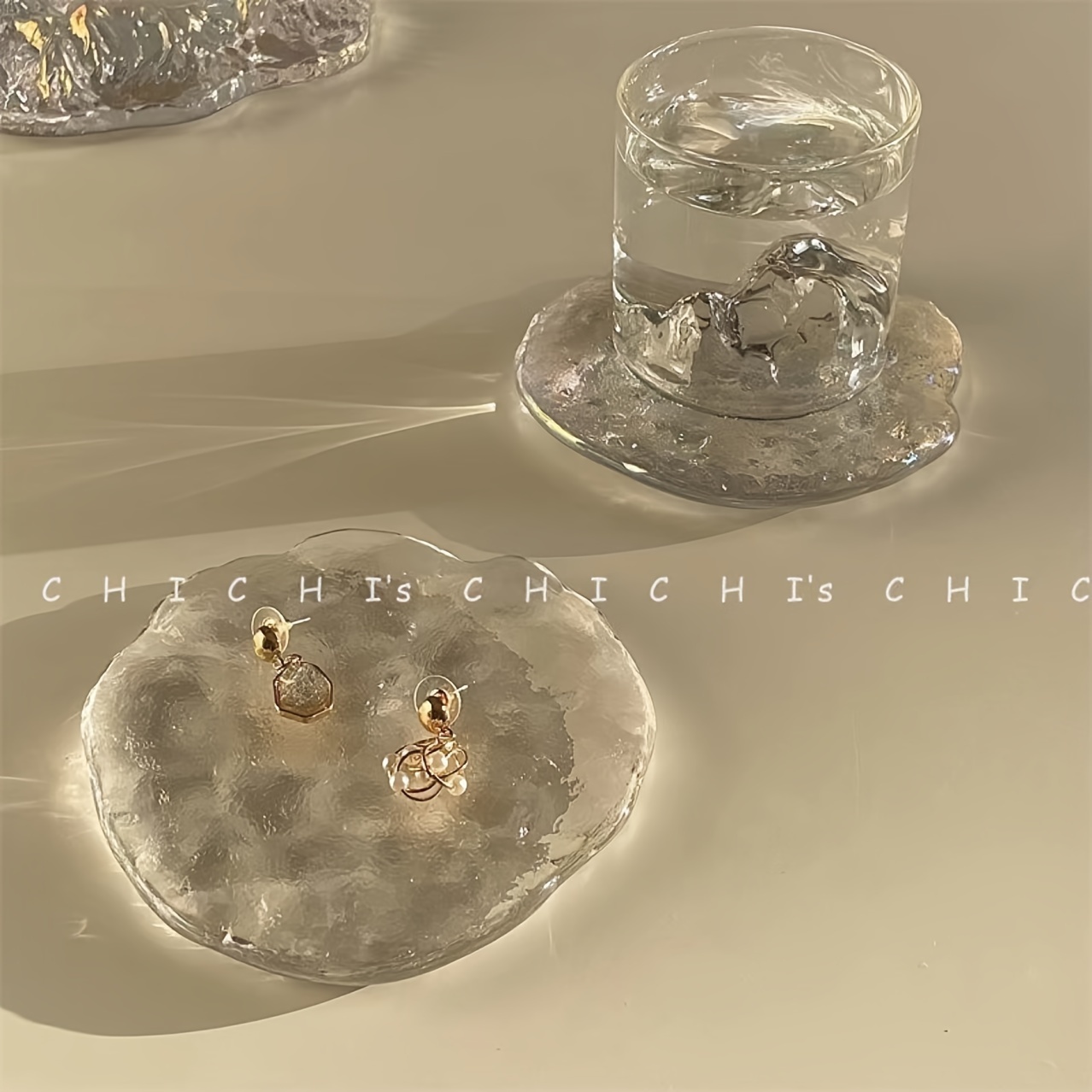 

1pc - Thickened - Coaster - Decorative Ice , & Mat For