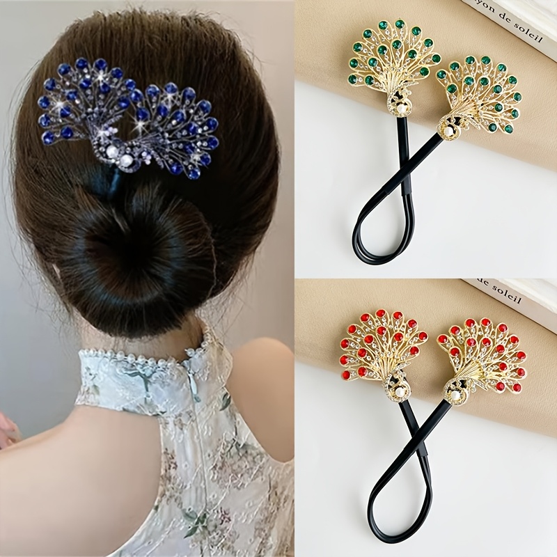 

Pince à Cheveux Élégante avec Fleur en Strass Rouge - Créateur de Polyvalent & Boucleur pour Tous Types de Cheveux, Construction en