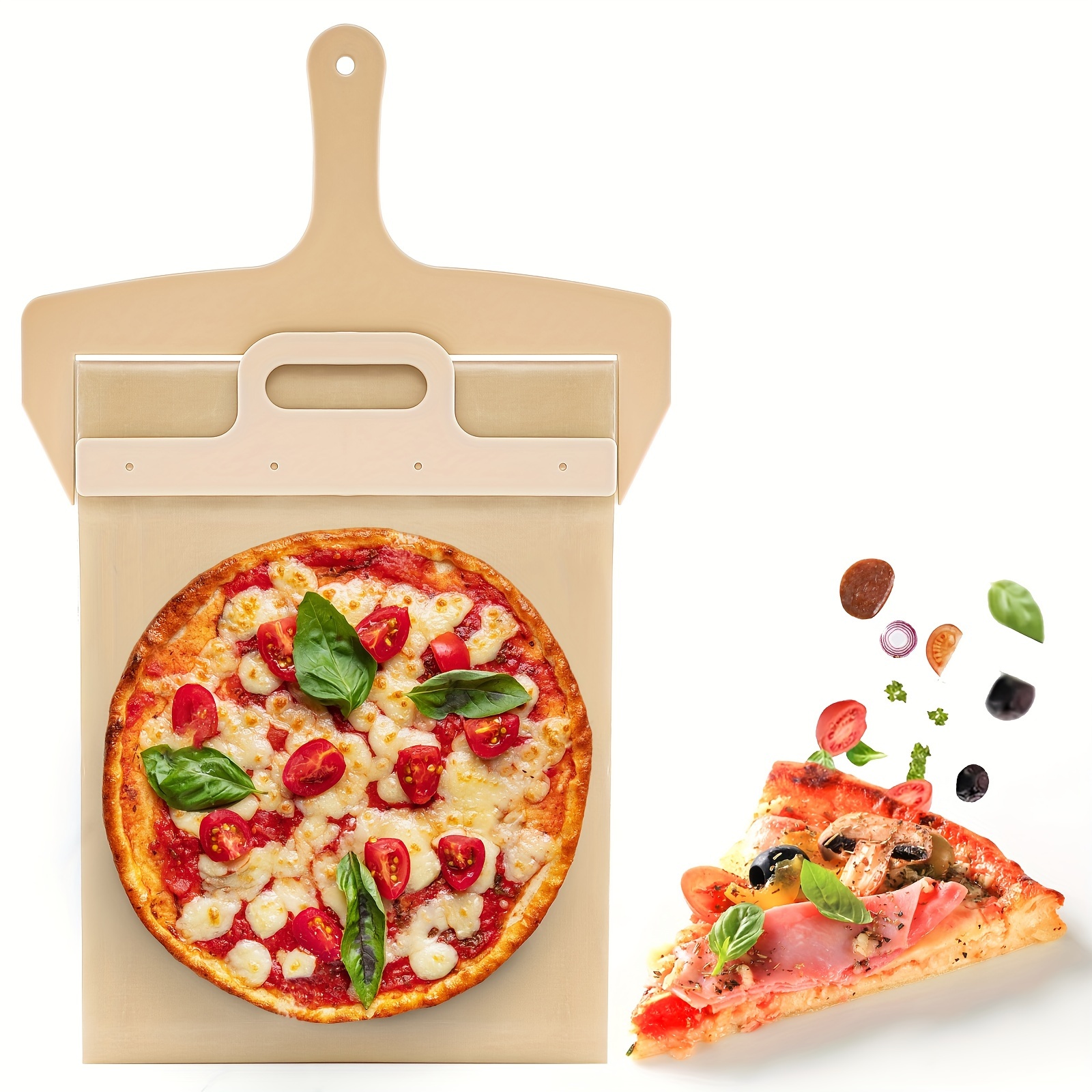 1pc, Sliding Pizza Peel Shovel With Handle, Pala Pizza Scorrevole, The  Pizza Peel That Non-stick Easy Transfer For Pizza Dough, Magic Pizza Peel  Spatu
