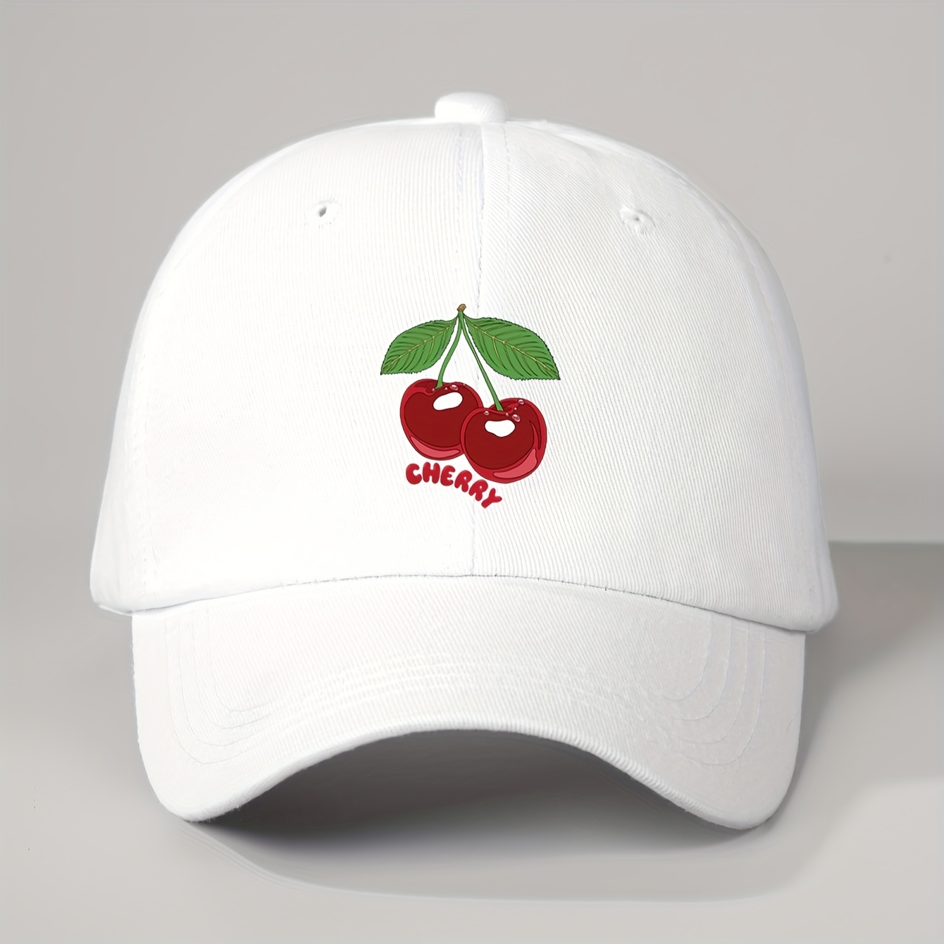 E-shop 1 Bedruckte Kirsch-Baseballkappe Valentinstag Geschenk Unisex Trucker-Mütze Atmungsaktiv Verstellbar Golf Damen Sommermode Gebogener Schirm