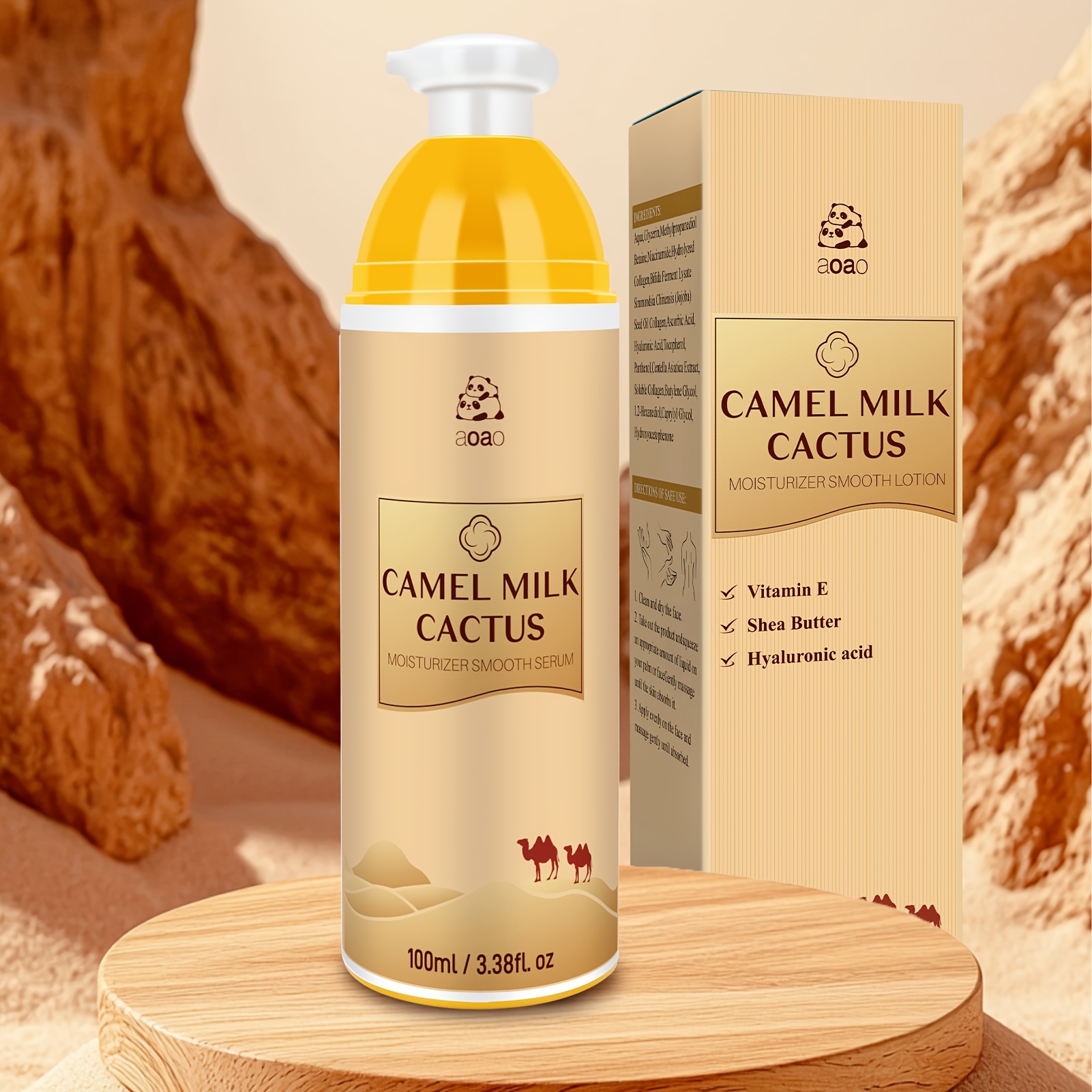 Image of Camel Milk Cream, A Moisturizing Body And Face Cream For Dry Skin, Containing Hyaluronic Acid And Shea Butter, Daily Moisturizing Cream, 100ml