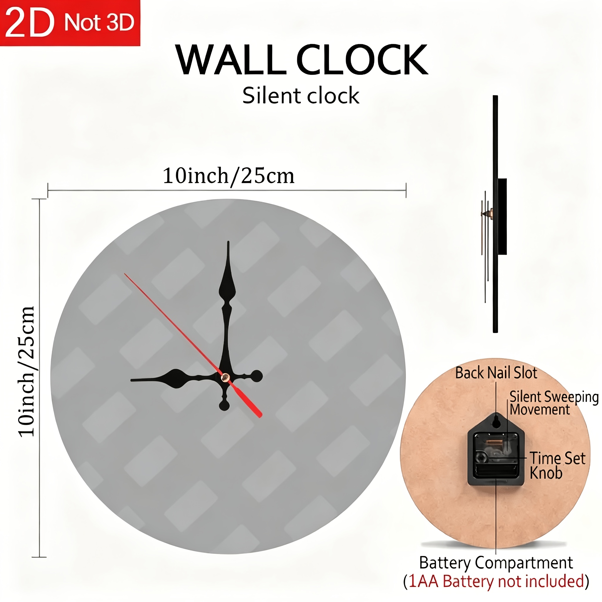 Flamingo wall clock detail