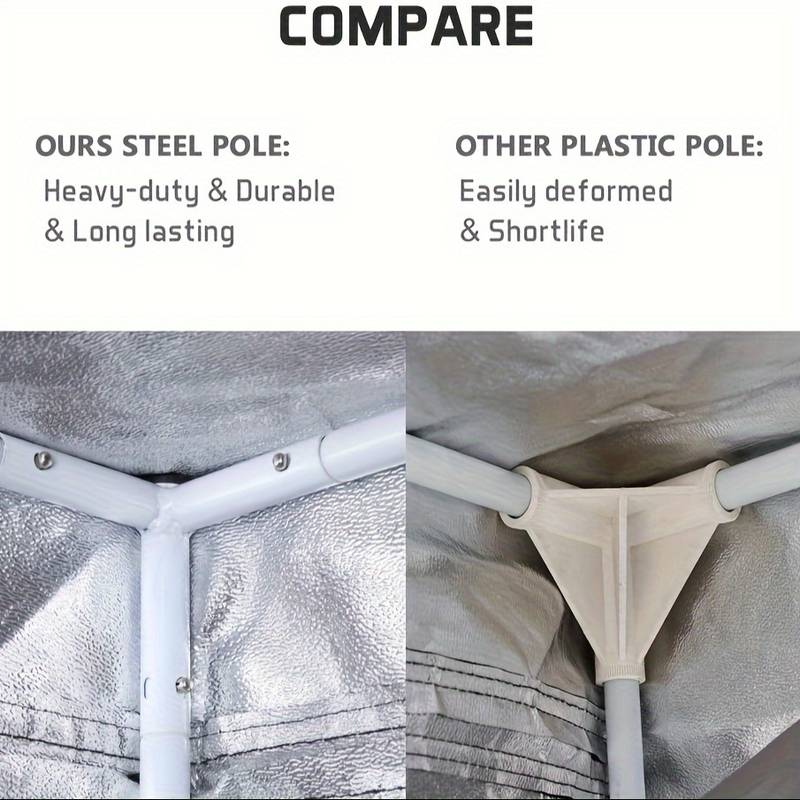 Piccola Tenda Da Giardino 45 X 45 X 75 Cm Per Sistema Di Coltivazione Idroponico. Scatola Da Coltivazione 600D Con Mylar Altamente Riflettente. Una Serra Da Interni Come Scatola Per La Coltivazione