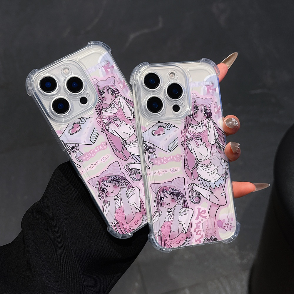 Niedliche Cartoon Handyhülle Für Xiaomi Redmi Note 8 Pro – TPU Silikon, Stoßfest, Für Mädchen