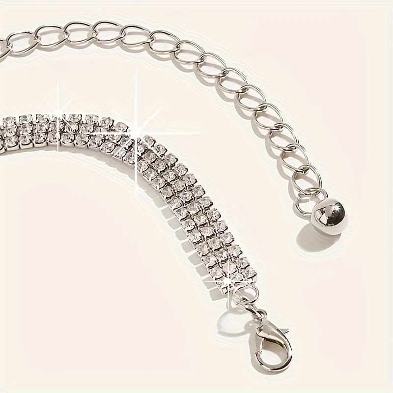 1 Silvery Belt Womens Accessory Embellished
