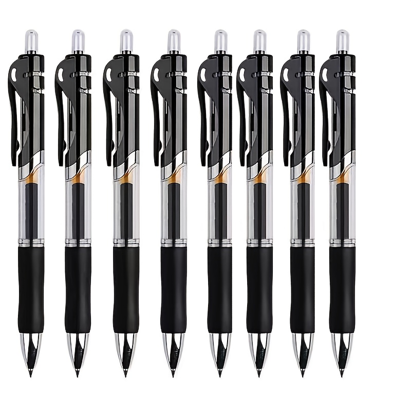 TEMU Lot de 8 stylos à encre gel haute , , fournitures scolaires et de bureau