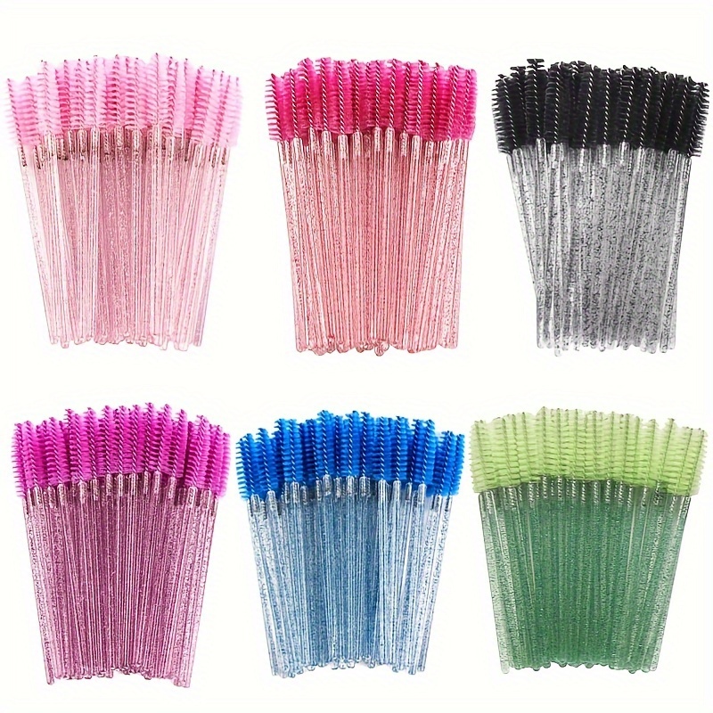 

300pcs Disposable Eyelash Mascara Brushes For Eye Lashes Extension Eyebrow And Makeup For Eye Lash Extension, Eyebrow And Makeup Crystal - Eyes Makeup Sets For Mother