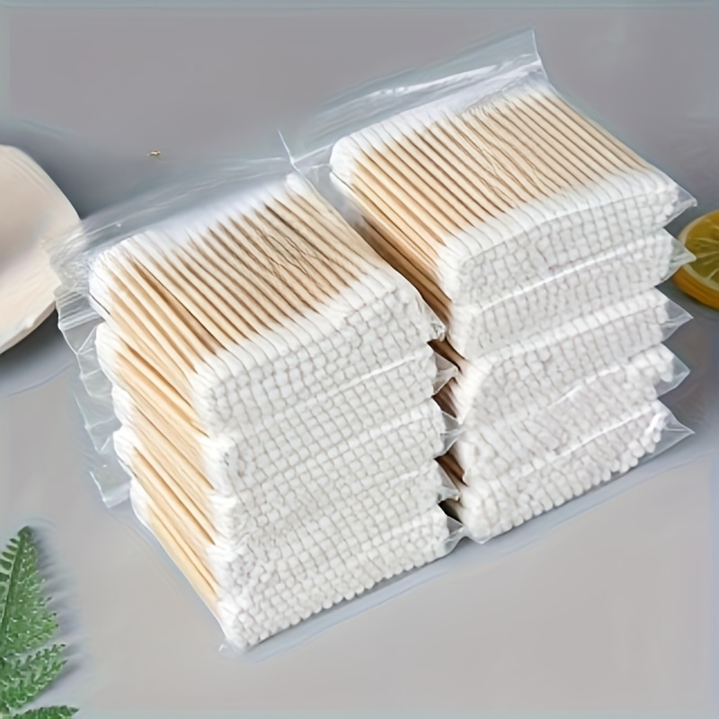 double ended swabs 1 opp bag   hypoallergenic ear and makeup cleaning swabs multi purpose disposable personal care swabs   travel hygiene kit compact storage soft tips daily skincare   enthusiasts