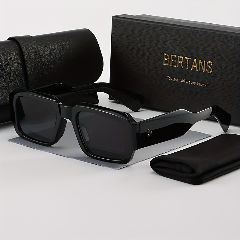 Image of Bertans Retro Trendy For Men And Women, Rectangular Frame, Lightweight And Comfortable, European And Trendy Item, Essential For Photography, Suitable For Scenes