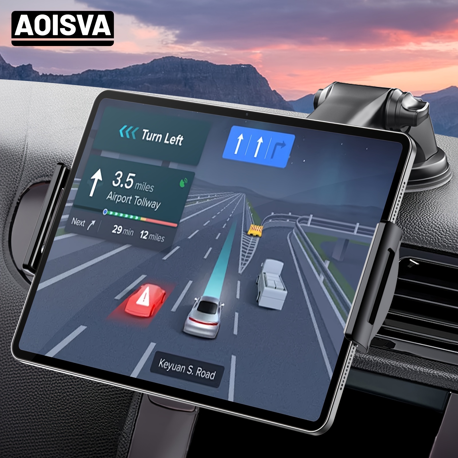 E-shop Neuer Auto-Tablet- Handyhalter, universelle Teleskop-Schwenkhalterung. Geeignet für Navigation. Verbesserter Saugnapf-Sockel für sichere