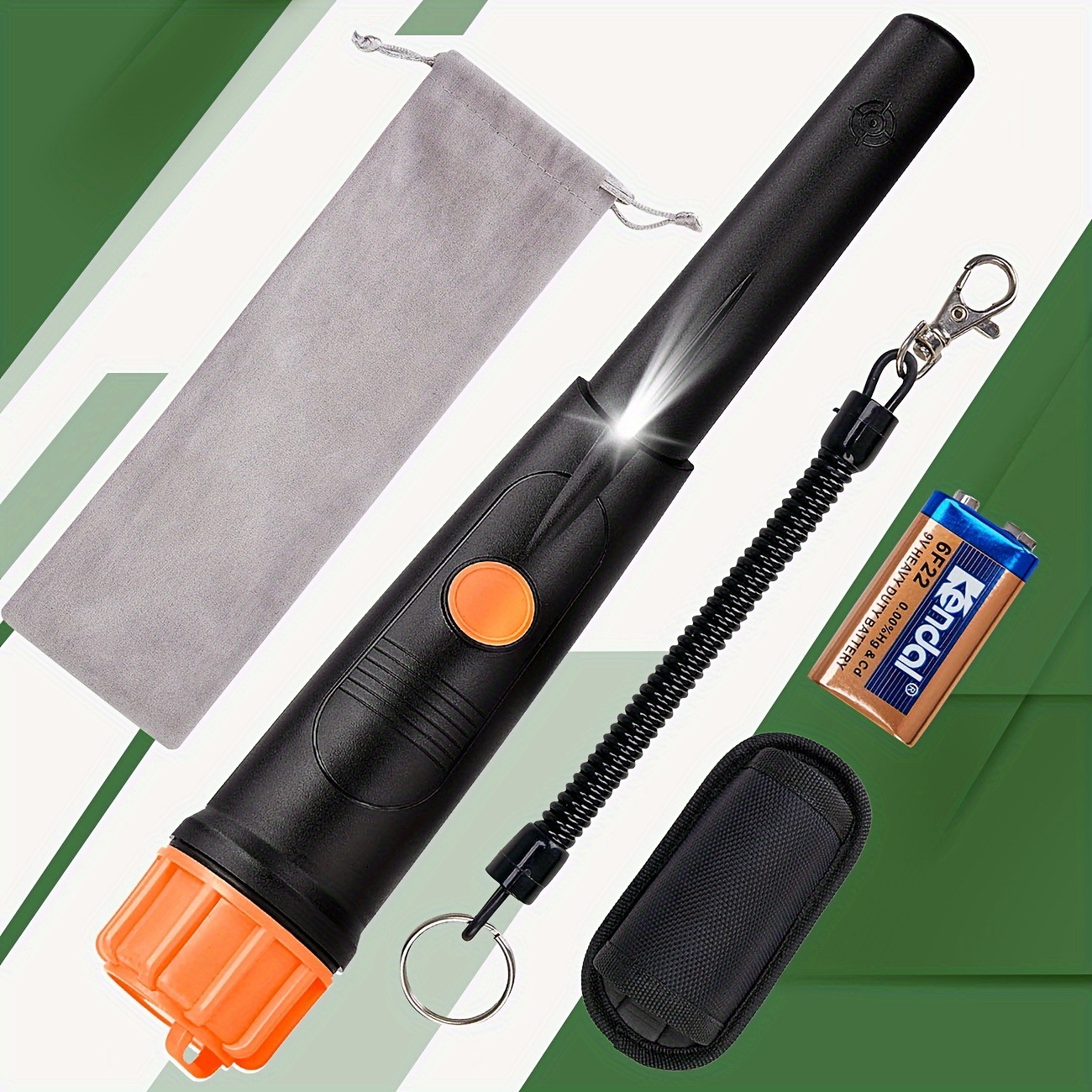 

Sunpow Metal Detecting : Portable Wand With Belt Holster, Vibration And Buzzer