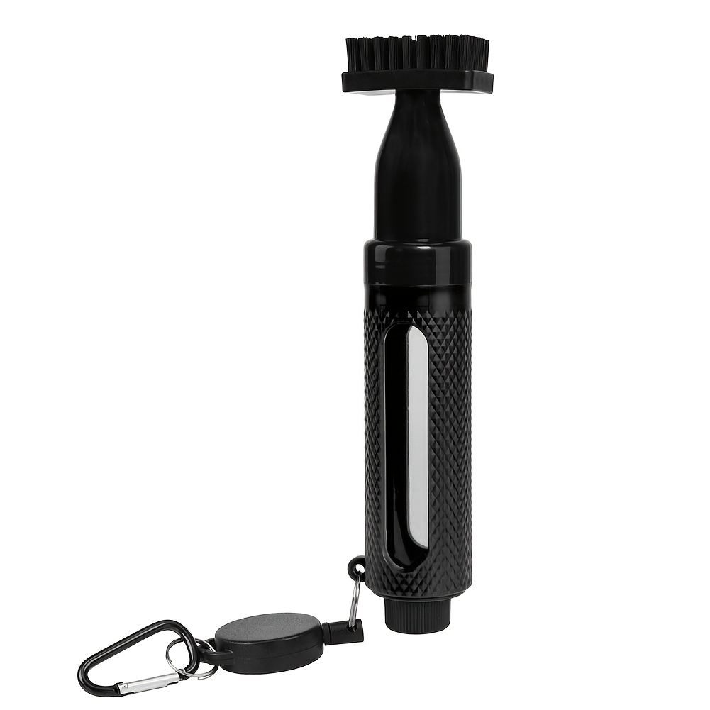TEMU Golf Club Cleaning Brush With Fixing Clamp And Sprayer - Heavy-duty Head Cleaning Tool, Quick-connect Strap, Design - Golf Maintenance Tool For