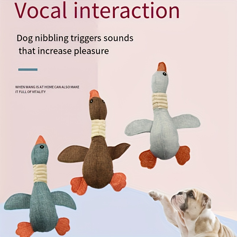 

Fun & Durable Goose Squeaky Toy For Dogs - Ideal For Chewers