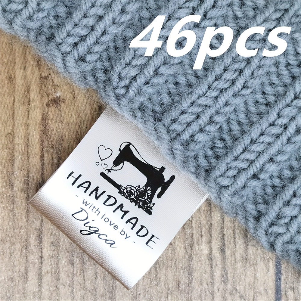 TEMU Customize 46 Ribbon Labels, Personalize , And Make Your Products Unique; A Great Companion For Handmade Knitted Items.