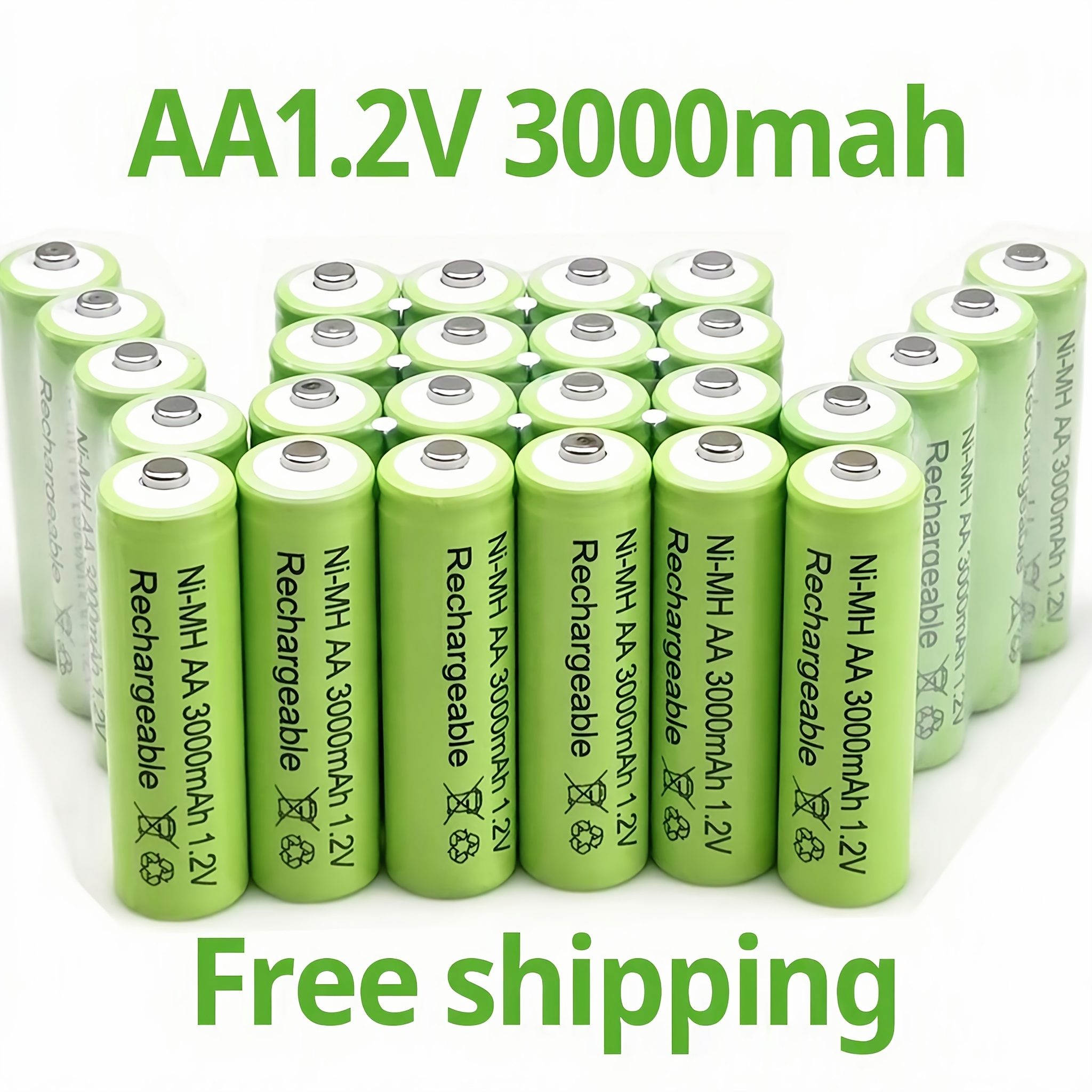 Image of .2v 3000mah Ni Mh Aa Rechargeable Battery Rechargeable Aa Rechargeable Toy, Microphone Mp3, Mobile Rc, Led Flashlight Toys