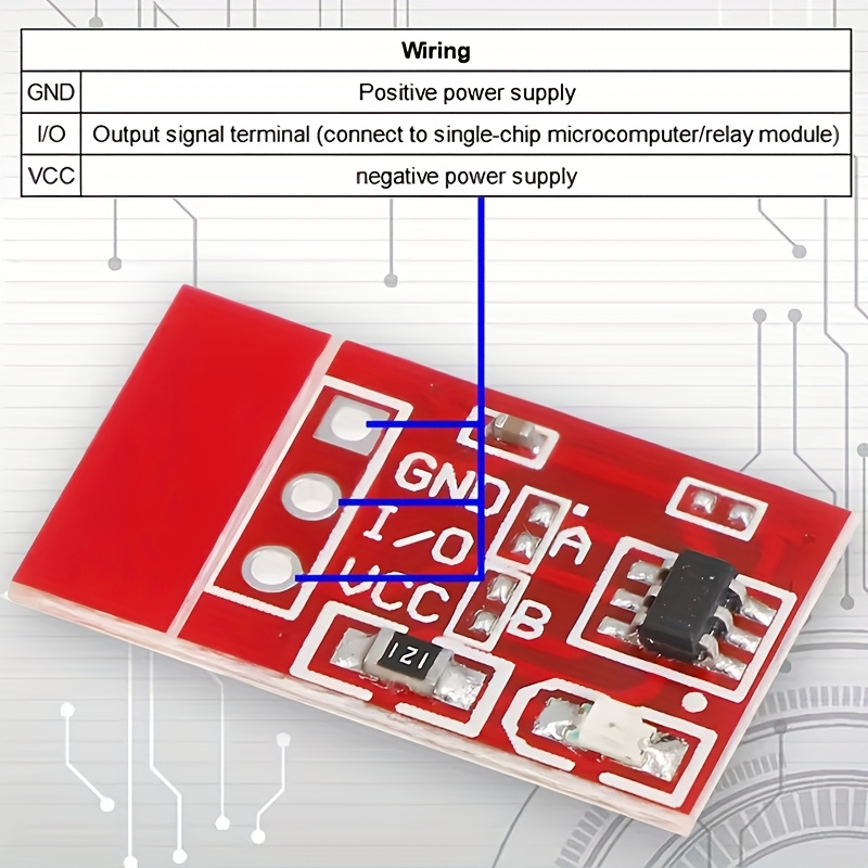 10/20шт/лот   ttp223   сенсорного кнопки конденсаторного типу з одноканальним самоблокуванням для   Опис товару 2