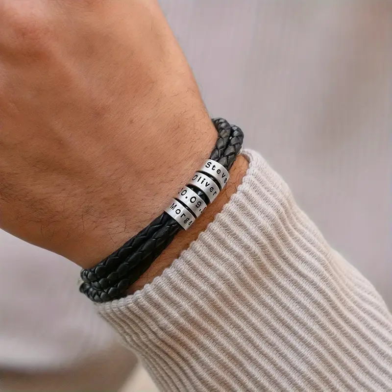 3 Layers Genuine Leather Bangle Men Personalized Name Round Temu Ireland 3-layers-genuine-leather-bangle-men-personalized-name-round-temu-ireland