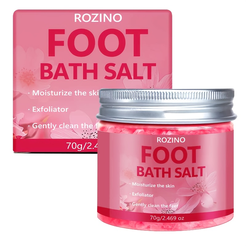 Image of Cherry Foot Soak Salt, Foot Soaking Salt Crystals, Cleanses Foot Skin, Restores Delicate Texture, Dissolves Instantly, Convenient And To Use. Gentle And Skin-friendly Formula