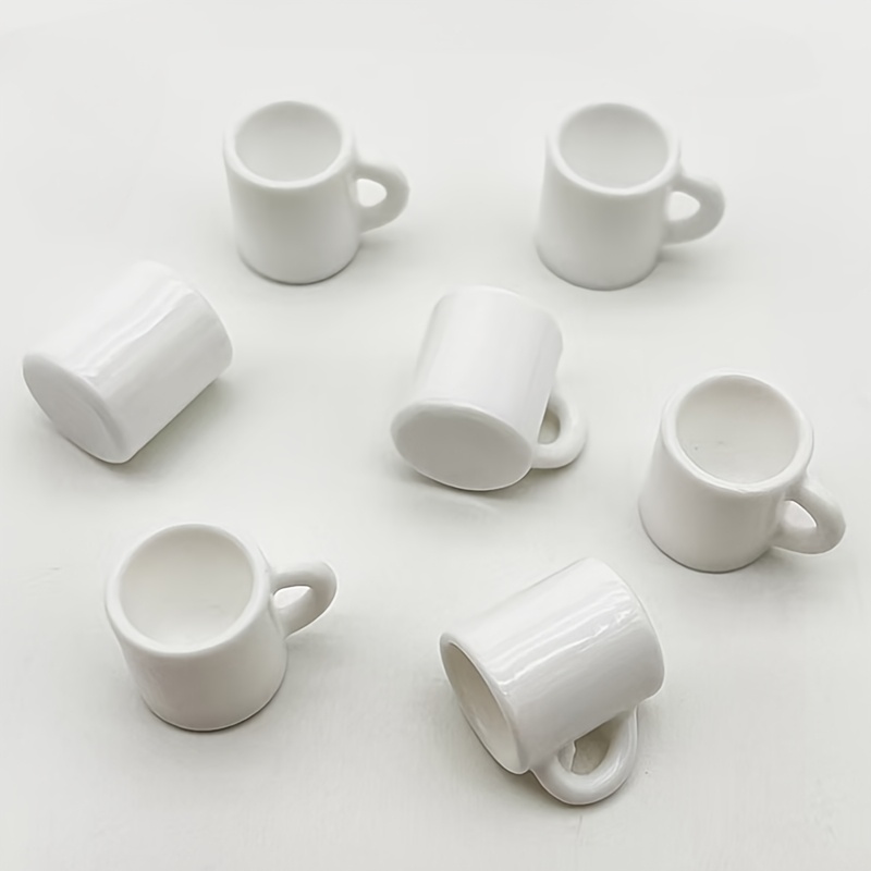 

10pcs Resin Cup Accessories, Cute Resin Coffee Cup Pendant, Suitable For Diy Keychains, Hair Accessories, Decorations, Making Supplies