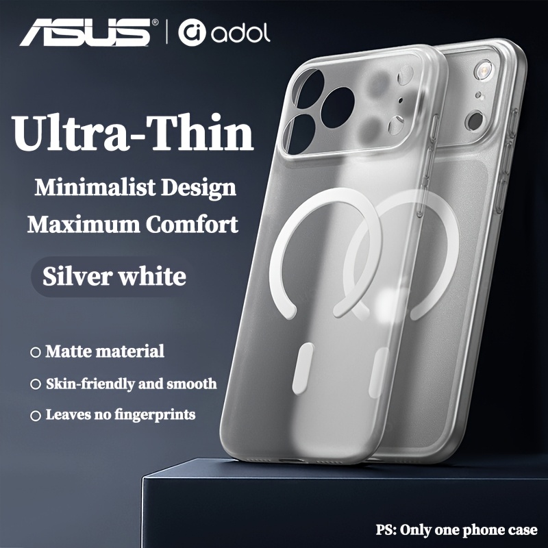 TEMU Phone Case: Asus -thin Magnetic Protective Case For Iphone 17 Pro Max, Feel. Suitable For Iphone 17 Pro, Premium Frosted Anti-drop Case With