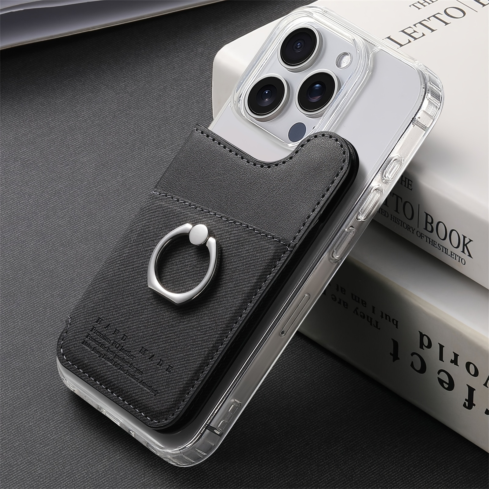 1pc flip cover card holder phone case card sleeve sticker - Temu Cyprus