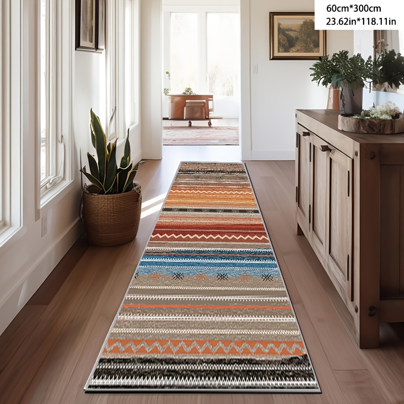 TEMU Geometric Striped Rugs Area Rugs, Striped Rugs, Soft Rugs Old Vintage Rugs, Indoor Non-slip Rugs, Room Bedroom Dining Room