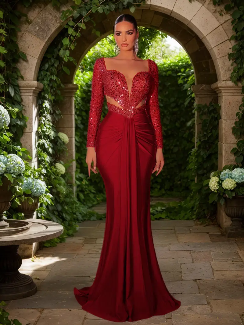 elegant womens dress light luxury heavy crystal - Temu Qatar elegant womens dress light luxury heavy crystal - Temu Qatar