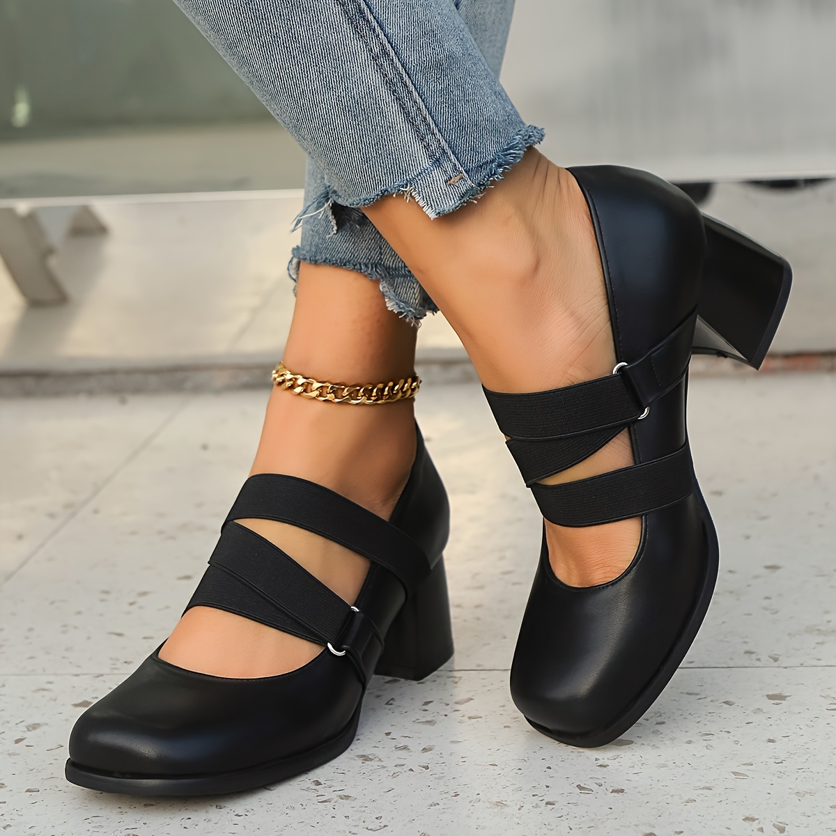 thick heel womens shoes comfortable Temu Chile