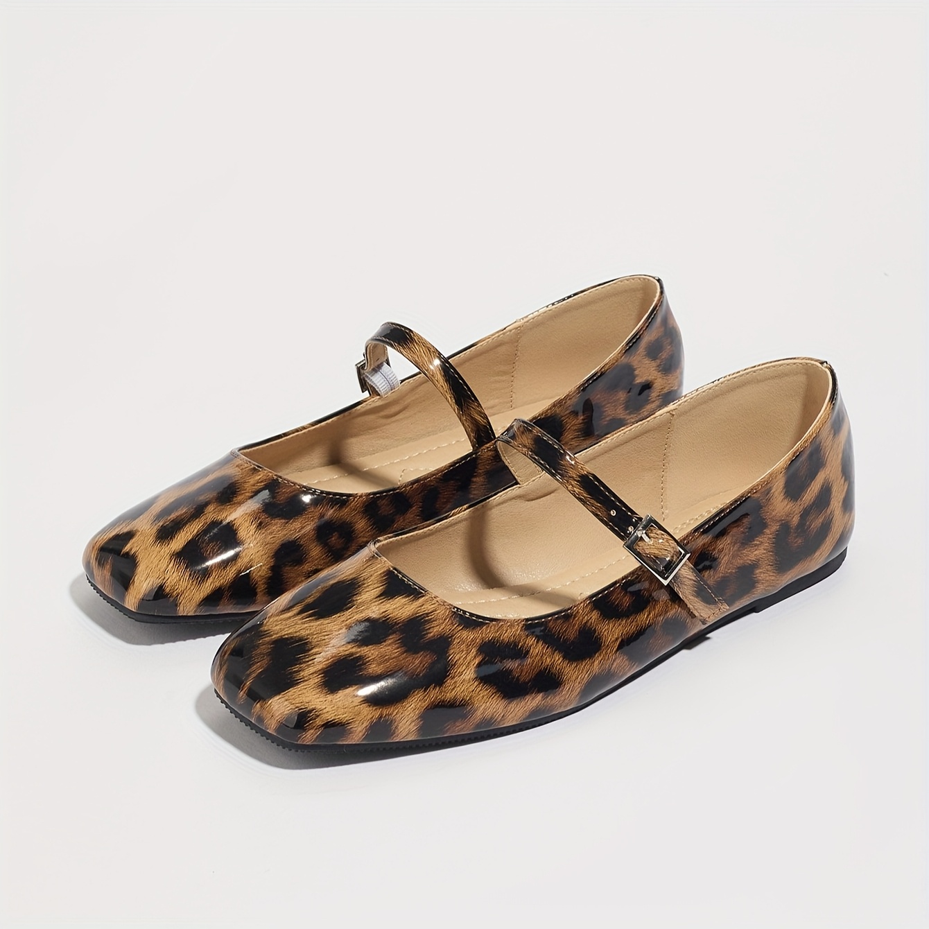 ensk slip on ern boty s retro n zk m podpatkem zipem a leopard m potiskem m dn flats echny velikosti na podzim zimu a brown cn36 eu36 5 0
