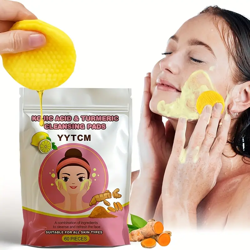 Count Kojic Acid & Turmeric Facial Cleansing Pads Count Kojic Acid & Turmeric Facial Cleansing Pads