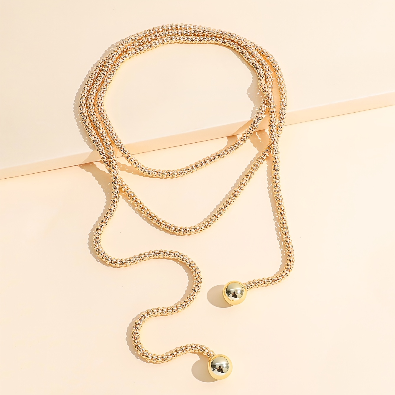 Women's Plated Multi-Layer Wrap Necklace, Elegant Gift